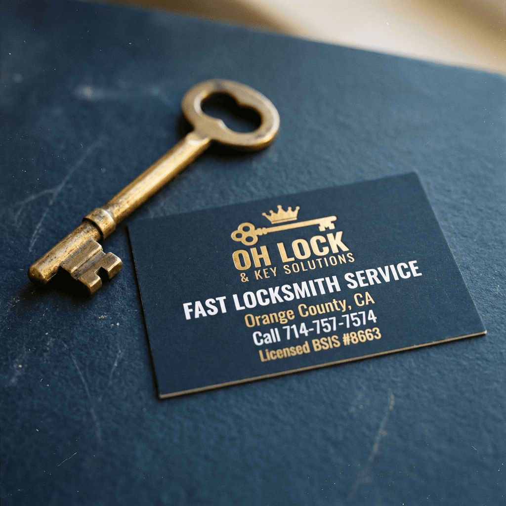 Social tile emergency callout real — OH Lock and Key marketing visual job by OH Lock and Key Solutions, Orange County (BSIS #8663)