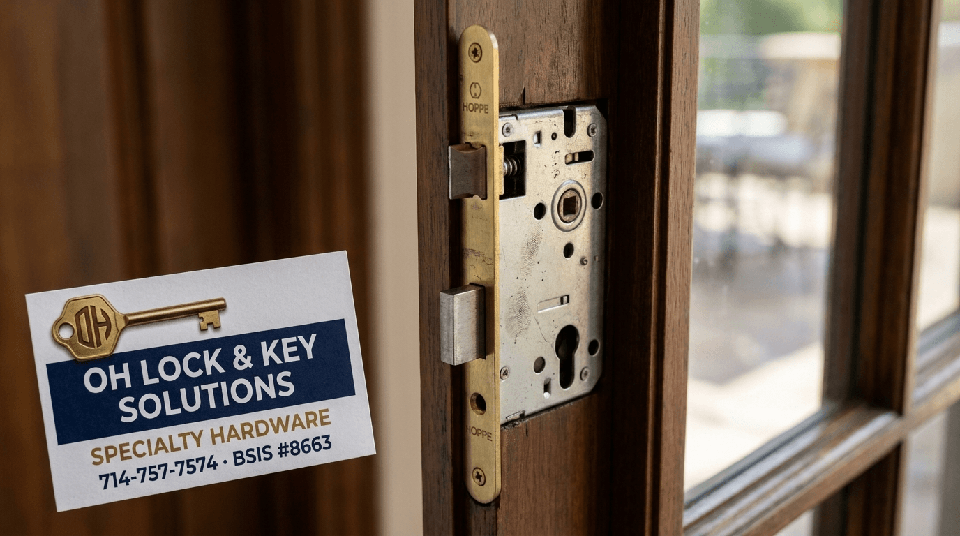 Specialty Hardware by OH Lock and Key Solutions — Orange County, CA (BSIS #8663).
